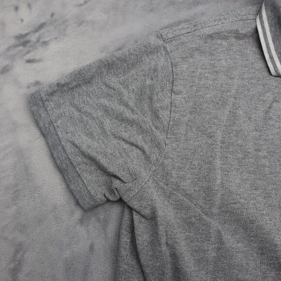 Ralph Lauren Shirt Mens L Gray Custom Fit Chest Button Short Sleeve Collared Top - Picture 8 of 16